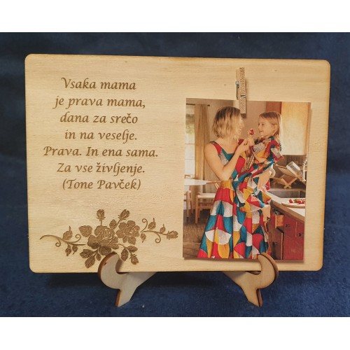 Lesena tablica za mami s sliko Lesena tablica za mami s sliko