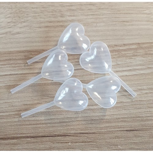 Mini kapalke/pipete srčki - 10 kos Mini kapalke/pipete srčki - 10 kos