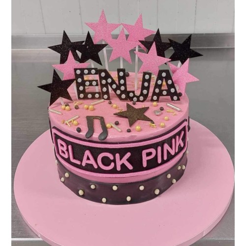 Komplet dekoracije za torto (topper) - Black pink Komplet dekoracije za torto (topper) - Black pink